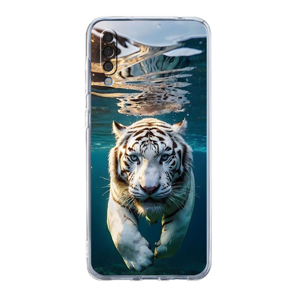 Phone Case For Samsung A16 A14 A12 A22 A32 5G A34 A42 A52 A54 A50 A70 A40 A20E A10S A20S A04S A06 Cover Tigre Wolf Lion Animal