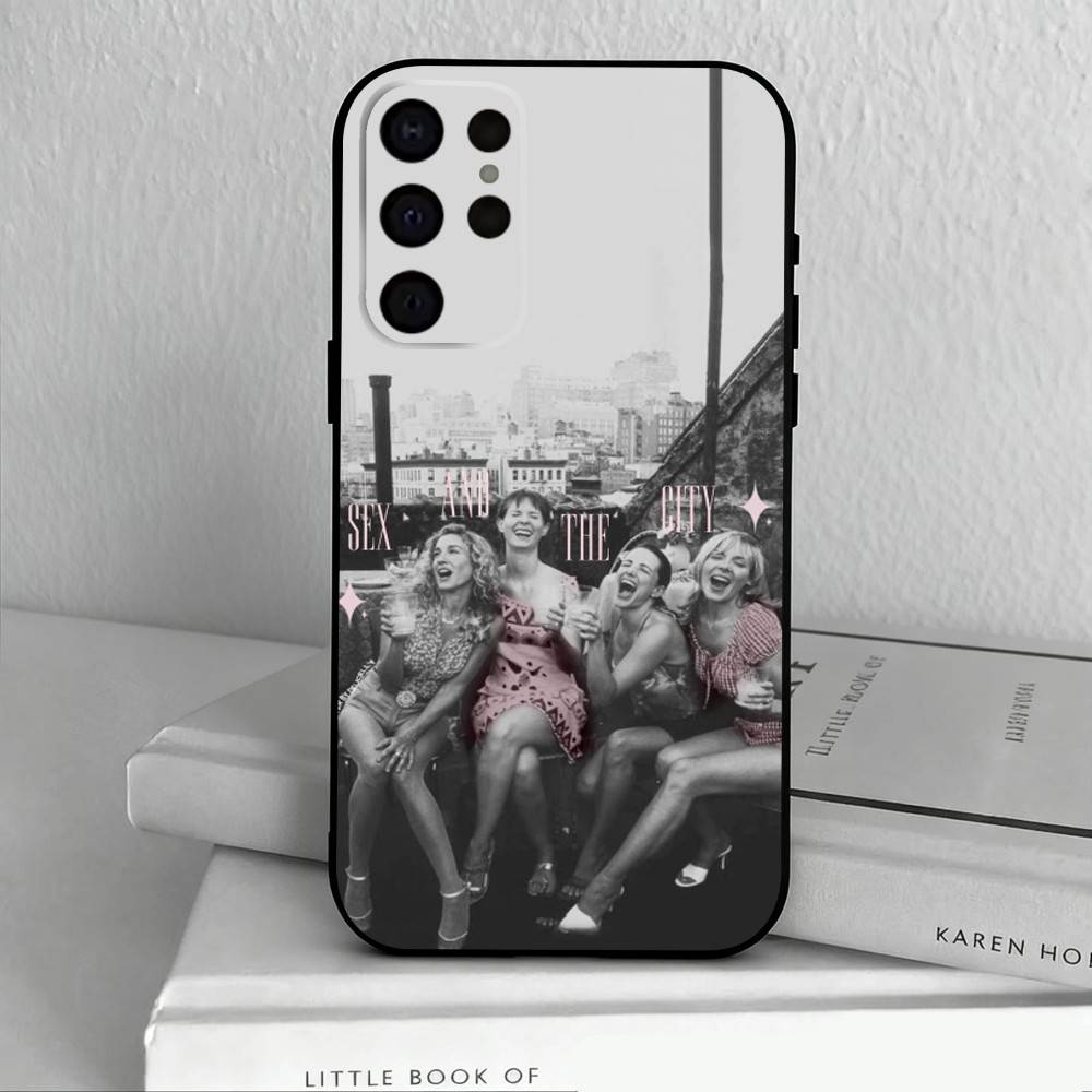 S-Sex and the City Phone Case For Samsung S25,S24,S21,S22,S23,S30,Ultra,S20,Plus,Others Soft Black Cover