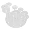 Cupcakes Display Stand 10 Columns Acrylic Transparent Dessert Table Display for Party