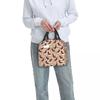 Custom Dachshund Sausage Dog In Florals Lunch Bag Women Cooler Warm Insulated Lunch Boxes for Adult Office