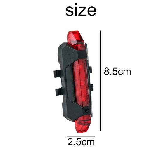 Světlo na kolo Pomalé blikání Energeticky úsporné Výstražné Vodotěsné Zadní koncové světlo na sedlovku