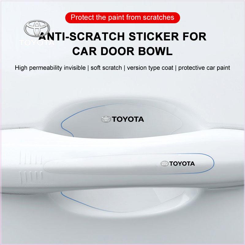 Car Anti-scratch Protective Film Car Door Handle Stickers for TRD Toyota Corolla Auris Yaris Rav4 CHR Camry40 Prius