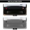Rear Fog Light Decor Cover Trim Kit For Jeep Renegade 2015-2018 Smoked Black