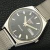 Seiko 5 AUTOMATIC 6319A JAPAN MENS VINTAGE BLACK COLOR DIAL WATCH A701534-5 R206b-a701534