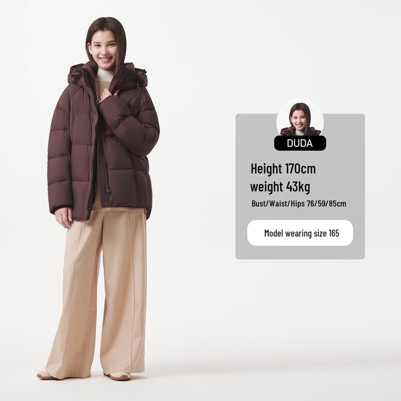 Tanboer Women's Mid-length Hooded Down Jacket TB5530560Z