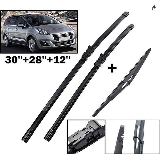 

Suitable for Peugeot 5008 T87 2009-2016 front and rear wipers 5008 T85 30 inches + 28 inches + 12 inches 5008 T87 2009-2016 30 inch + 28 inch + 12 inch