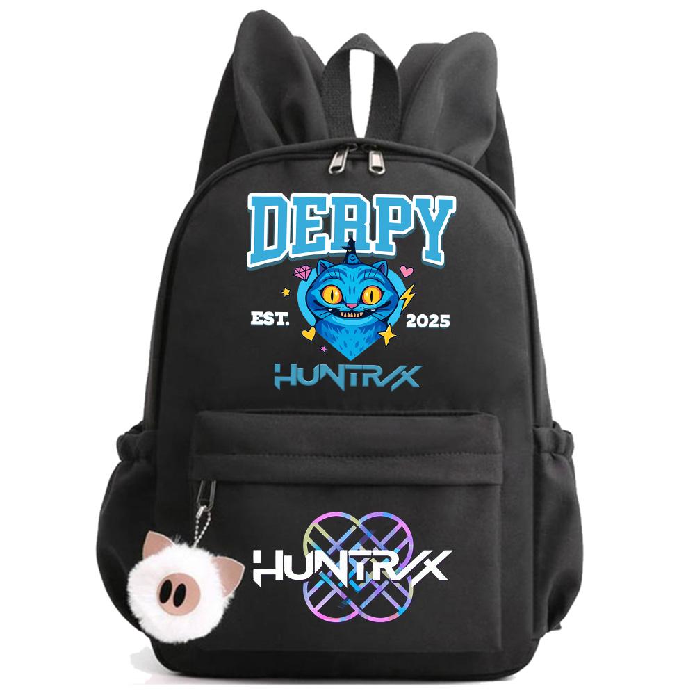 Anime Cartoon K-Pop Demon Hunters Printed Backpack for Teenger Children Student Schoolbag Girl Kid Gift Women Large Capacity Waterproof Travel Bag