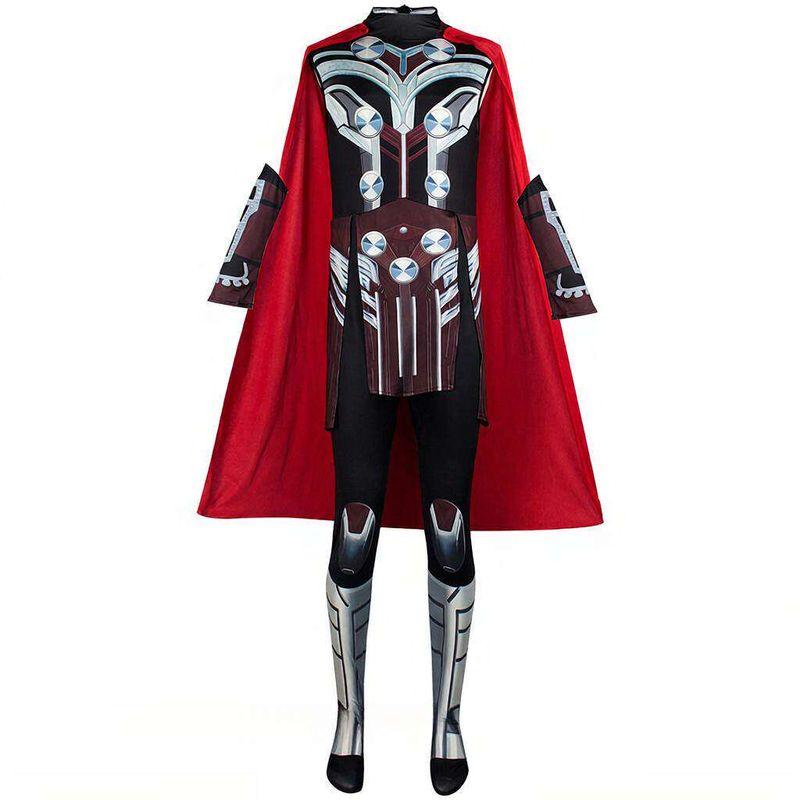 Halloween Cosplay Costume Thor 4 Thor Thorin Simple Children's and Adult Tight-Fitting Jumpsuit Cosplay Performance