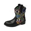 Women's Shoes Women's Boots Autumn/Winter Round Head Snake Pattern Plus-size Boots Autumn/Winter Ankle Boots Plus Size