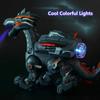 Cool Light Mechanical Dinosaur Simulation Fire Electric Puzzle Model  Children Play
