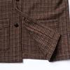 Edwardmax French Work Jacket Tweed 100% Wool Check