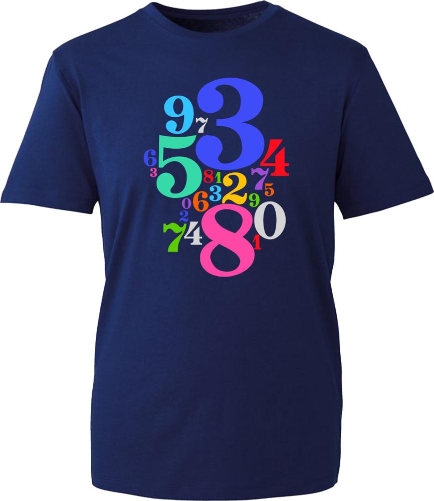Numbers Day Tshirt Maths Day Colourful Numbers Mathletics School Charity Day S
