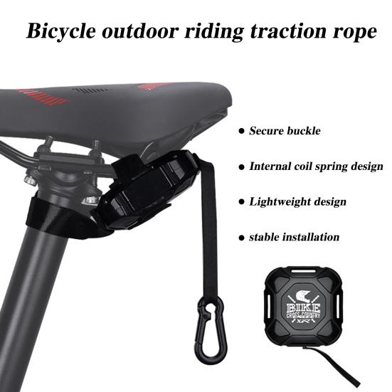 Utendørs terrengsykkel slepetau Heavy Duty uttrekkbar foreldre-barn Barn MTB landeveissykkel Trekkstropp bak sykkel Trekkenhet Sykkeltilbehør