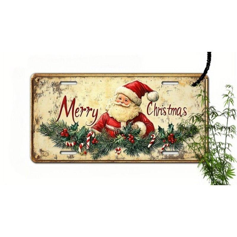 Motorcycle Souvenir License Plate, Metal Auto Wall Decor 15x30cm