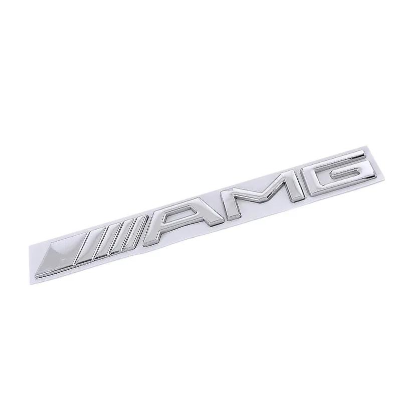 Logo Nero ABS 3D Lettere Emblema AMG Stemmino Baule Auto Per Mercedes Benz W204 W205 W176 W177 W212 W213 Adesivo AMG Accessori BK1
