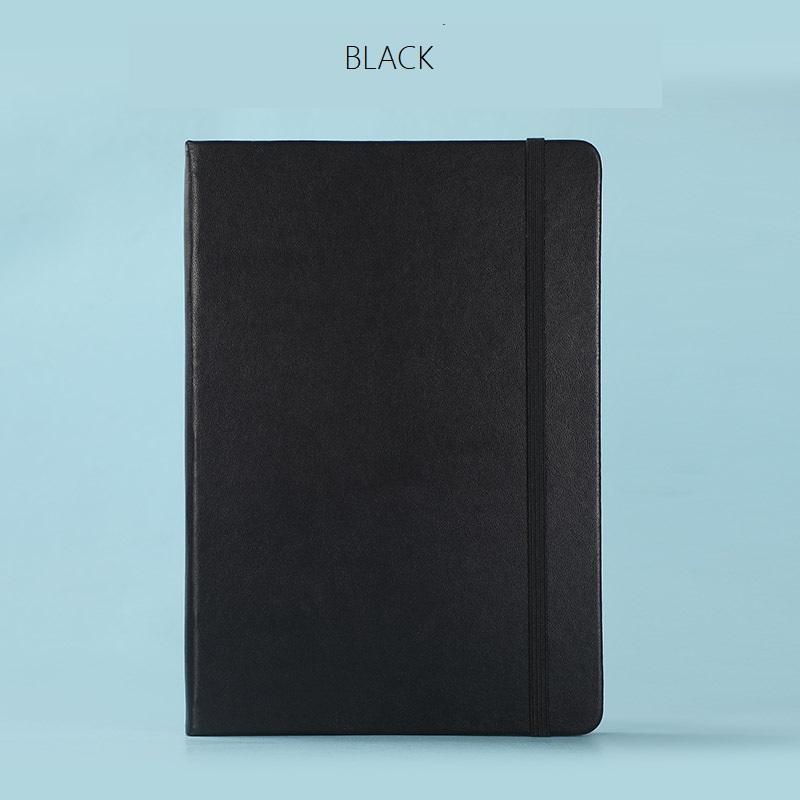 A5 Macaron Candy Color Ruled PU Leather Hardcover Elastic Closure Notebook