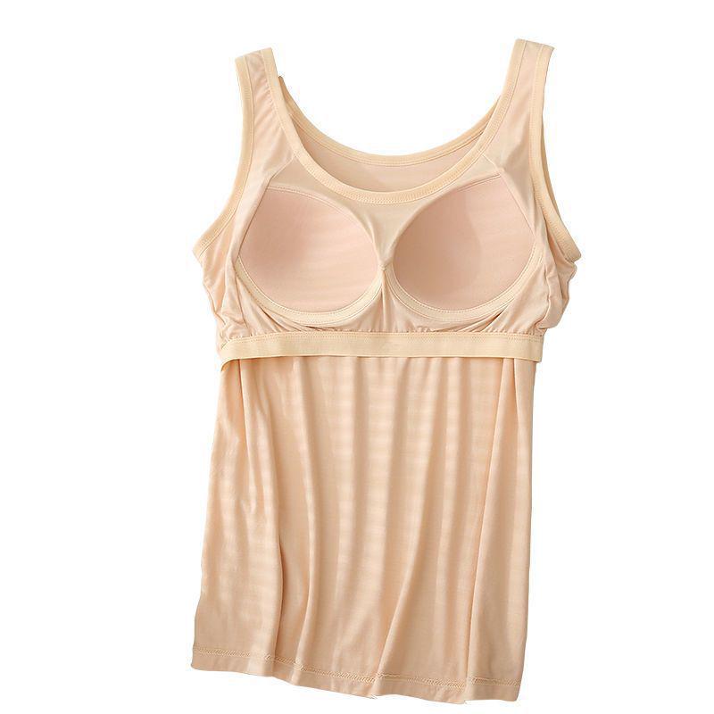 Padded Cup Plus Size Modal Slimming Camisole Tank Top - Breathable & Comfortable