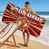 Custom Name,Man Utd Print Beach Towel, Large Soft Quick Dry Towel for Beach Camping Swimming