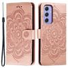 For Samsung Galaxy A55 5G Case PU Leather Mandala Imprinted Design Wallet Phone Cover
