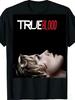 2026 Neues TV-Drama Thema T-Shirt "True Blood" Vampir Horror Muster Unisex Baumwolle Kurzarm