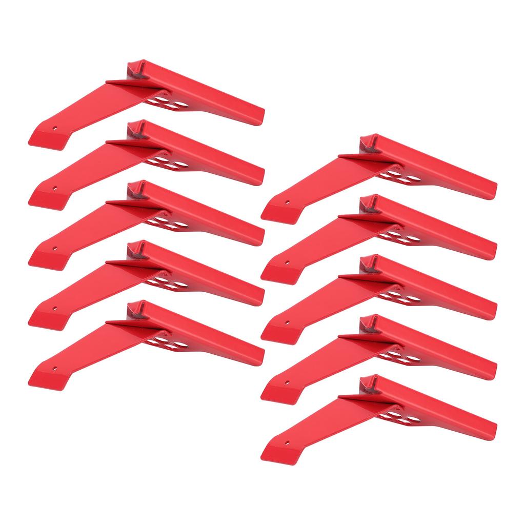 10pcs Ball Valve Lock Safety Lockout Stainless Steel Small Red for 38?76mm/1.5?2.99in Stem Diameter