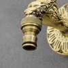 Antique brass garden hose tap CHIPMUNK DRAGO