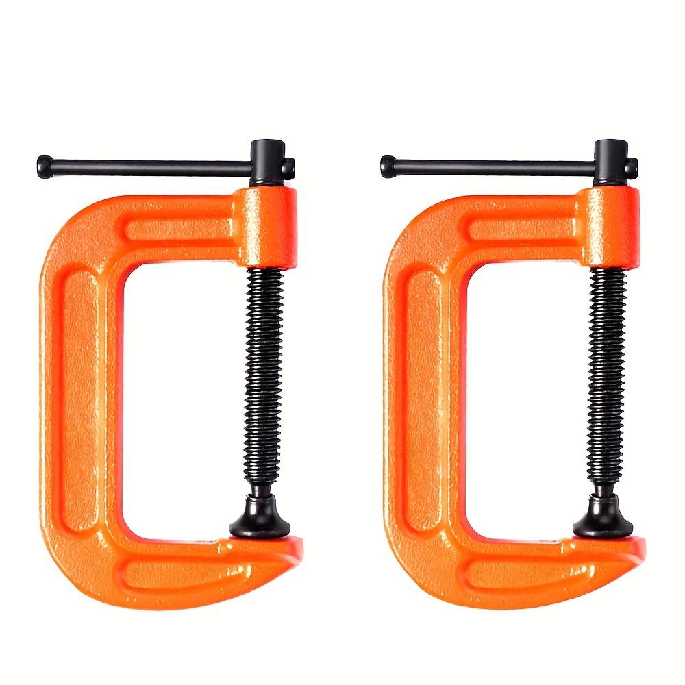 

2 шт. 6-дюймовые С-образные струбцины Сверхпрочные из ковкого чугуна G-образные струбцины Деревообрабатывающие струбцины для деревообработки и бытовых зажимных проектов