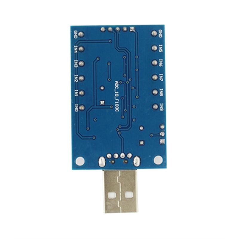 STM32 10-Kanal ADC Datenerfassungsmodul 12-Bit AD Abtastung USB-Verbindung Digitales Modul STM32F103C6T6 Chip