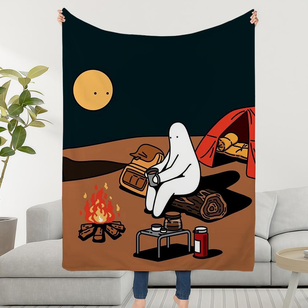 Blanket Throw Super M-Mr Cosy Plush Living Illustration Room Sofa Couch Childish Birthday D-DonothingS Cute Gifts