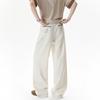 Men's American Pleated Trousers Fashion Loose Black Straight Versatile Wide-leg Casual Trousers Trend