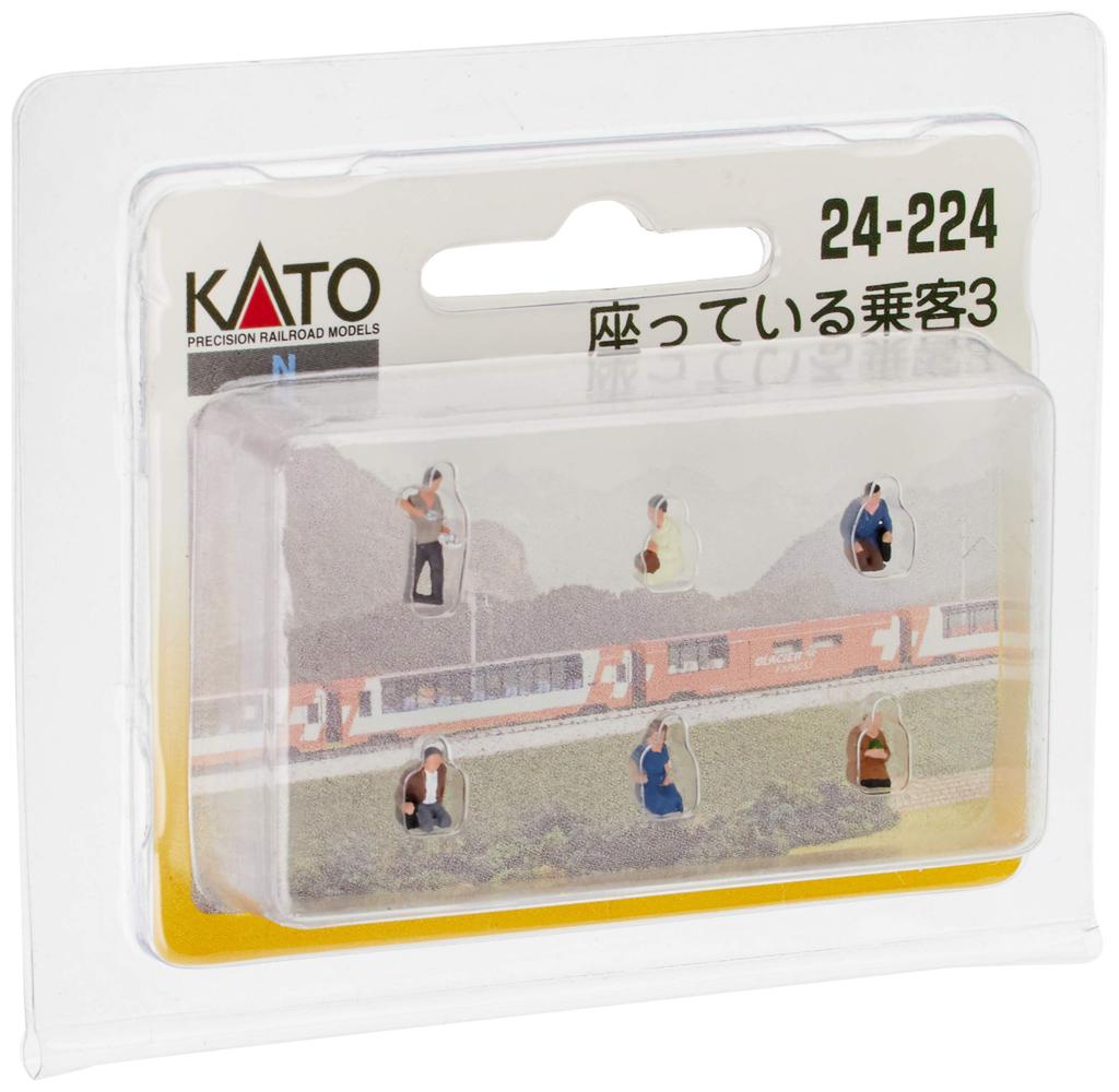 KATO N Gauge Sedící cestující 3 24-224 Diorama Dodávky