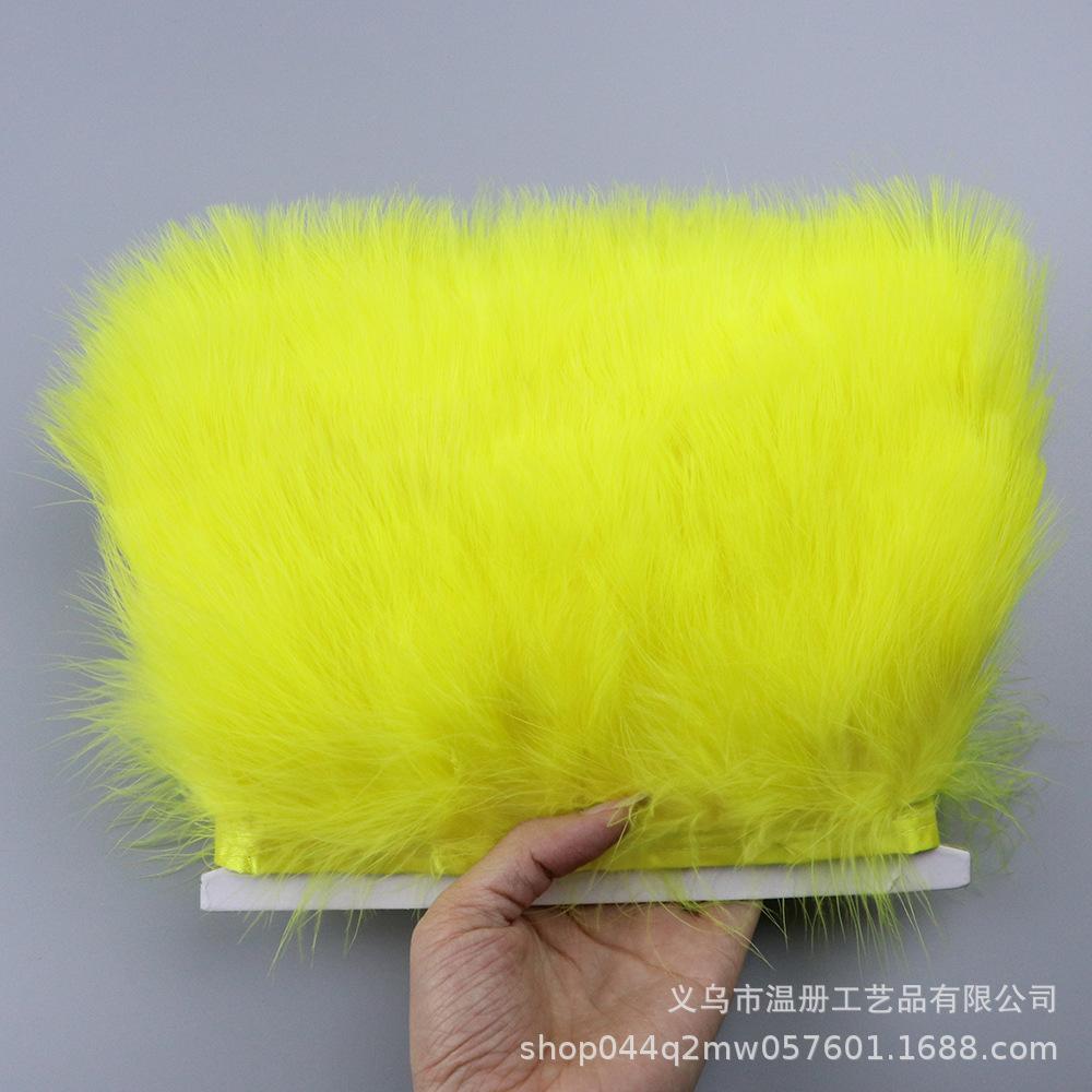 Encryption 8-10Cm Vascular Flannel Edge Clothing Accessories Material Colored Turkey Fluff Skirt Headdress