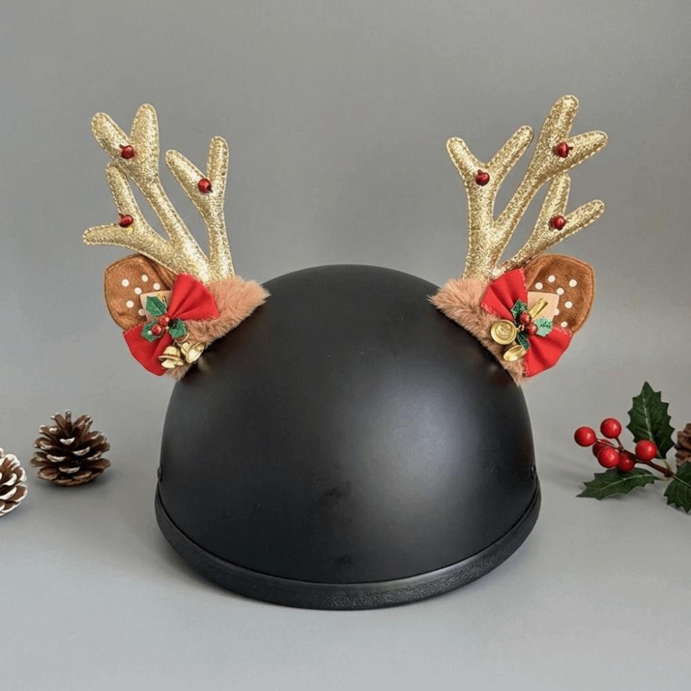 3D Motorcycle Helmet Decoration Creative Motorcycle Helmet Antlers Holiday Atmosphere