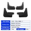 Original Type Mud Flaps for Tesla Model 3 Highland 2024 Soft Mudflap Guards Front Wheel Fender MudGuard Accessories