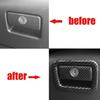 For Toyota Camry 2018- Co-Pilot Storage Box Handle Carbon Fiber Cover Trim
