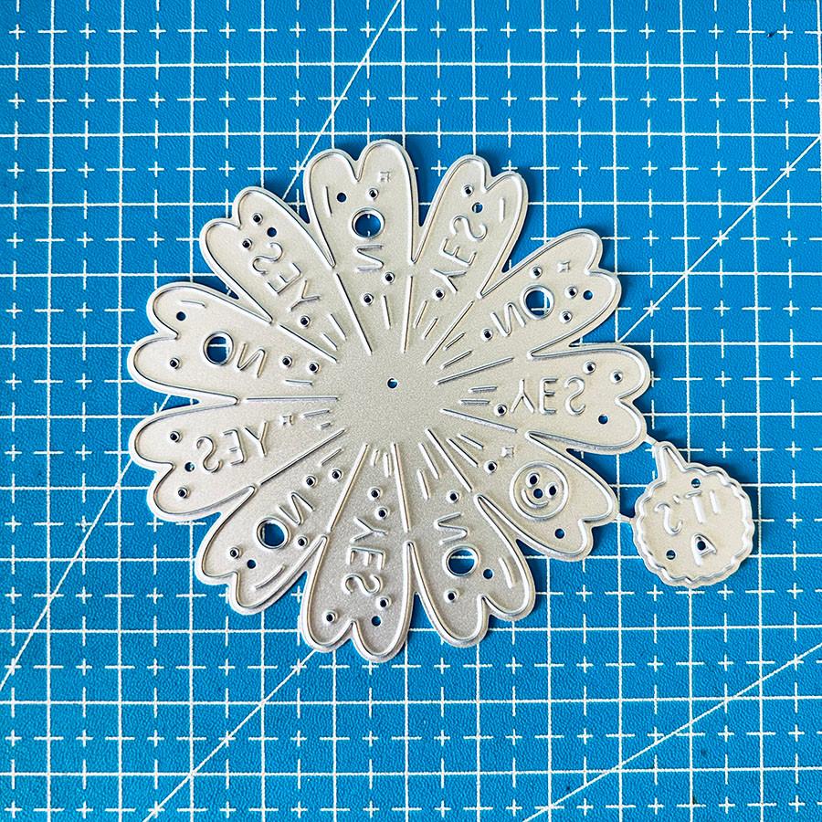 

Sunflower Turntable Metal Cutting Dies Stencil for DIY Scrapbooking Photo Album Embossing Paper Cards Crafts Diecuts dies серебряный