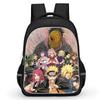 Dual Zipper Pockets, NARUTO Design Suitable For Boys&Girls, Durable 16-inch Lightweight Kids Cartoon Student Backpack Age 5-10.