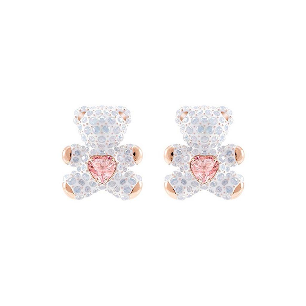 

Swarovski Crystal Teddy Bear Earrings Women earrings White 5447445 Box (Random Color)