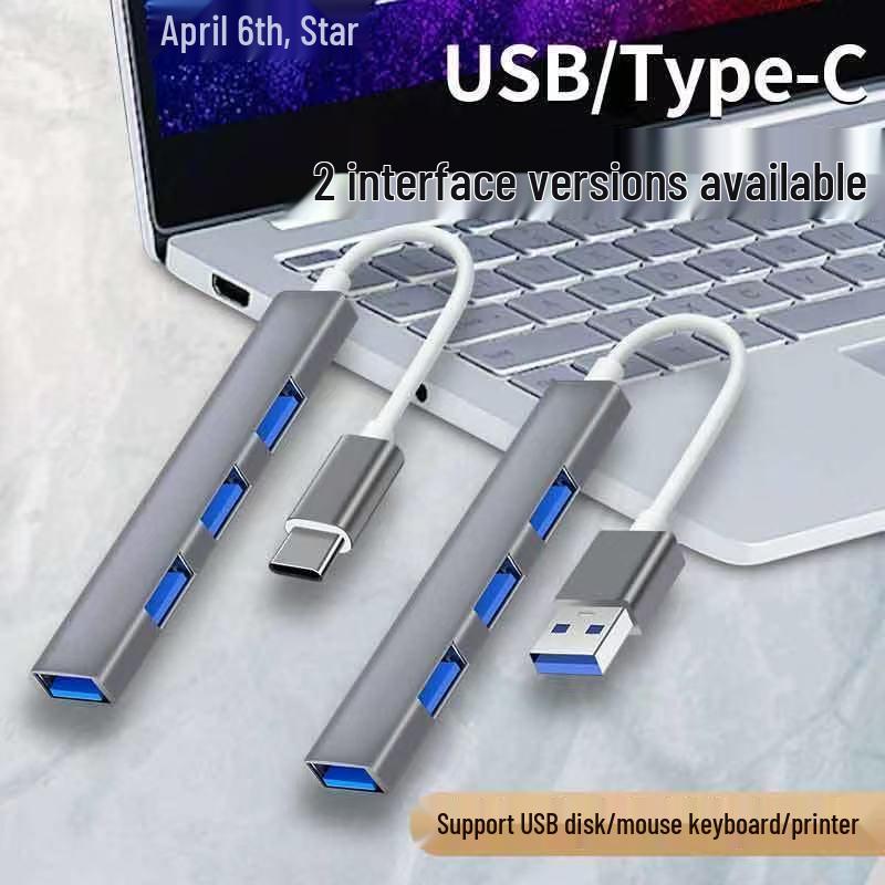 USB 3.0 Type-C 4-Port Expansion Hub for Laptops