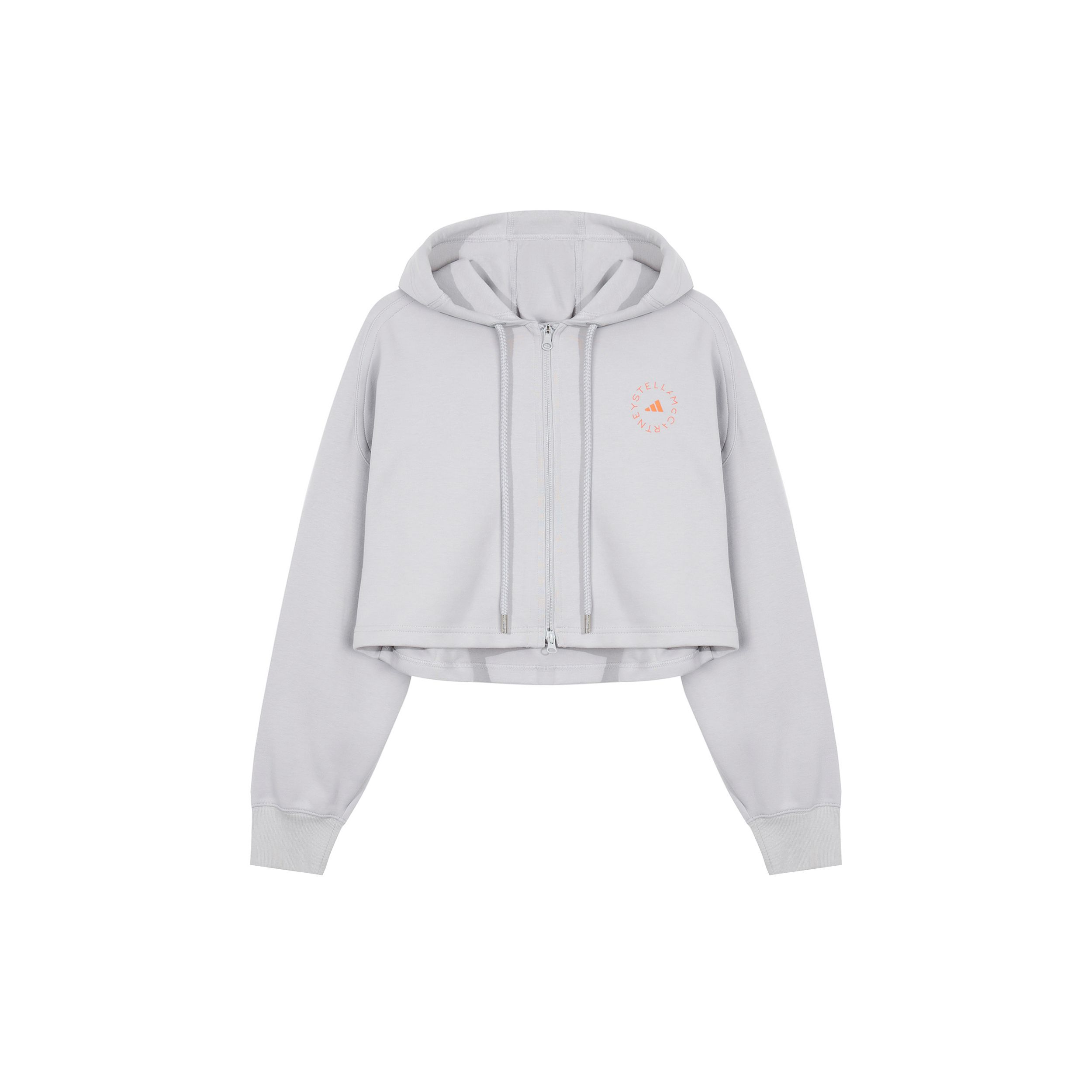 

Adidas X Stella McCartney Совместная однотонная спортивная куртка с капюшоном Женская верхняя одежда Серый HA8961 XS