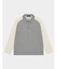 CUSTOMUS Raglan Color-Blocked Sleeve Brushed Collar T-Shirt Cxs24Wkkta07 Gry