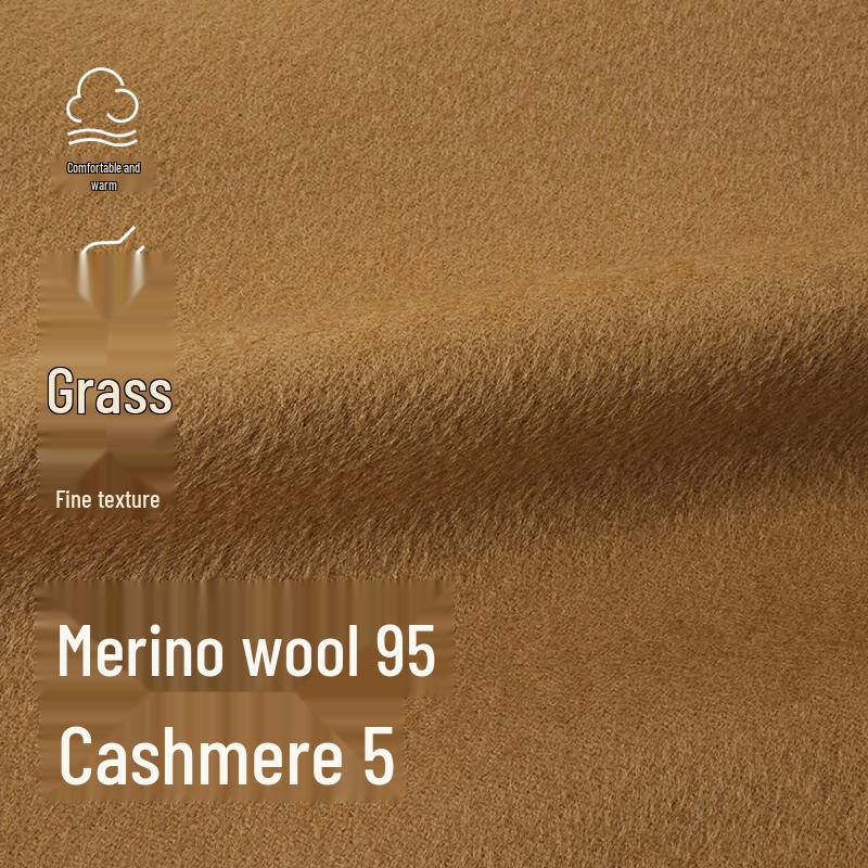 LESS 2023 Winter Long Wool & Cashmere Blend Coat