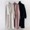 From Heart Women Big Size Fleece Muffler Dress Set