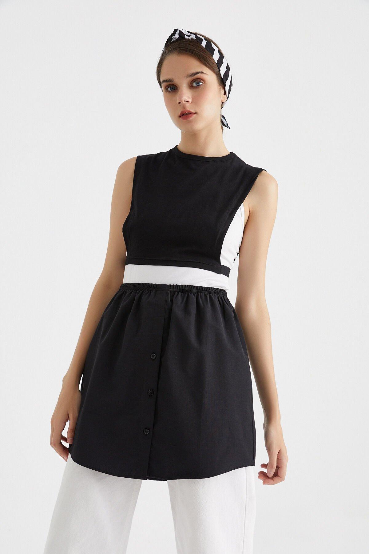 

Mirach, черная юбка-рубашка, сочетает комфорт и элегантность L-XL чёрный