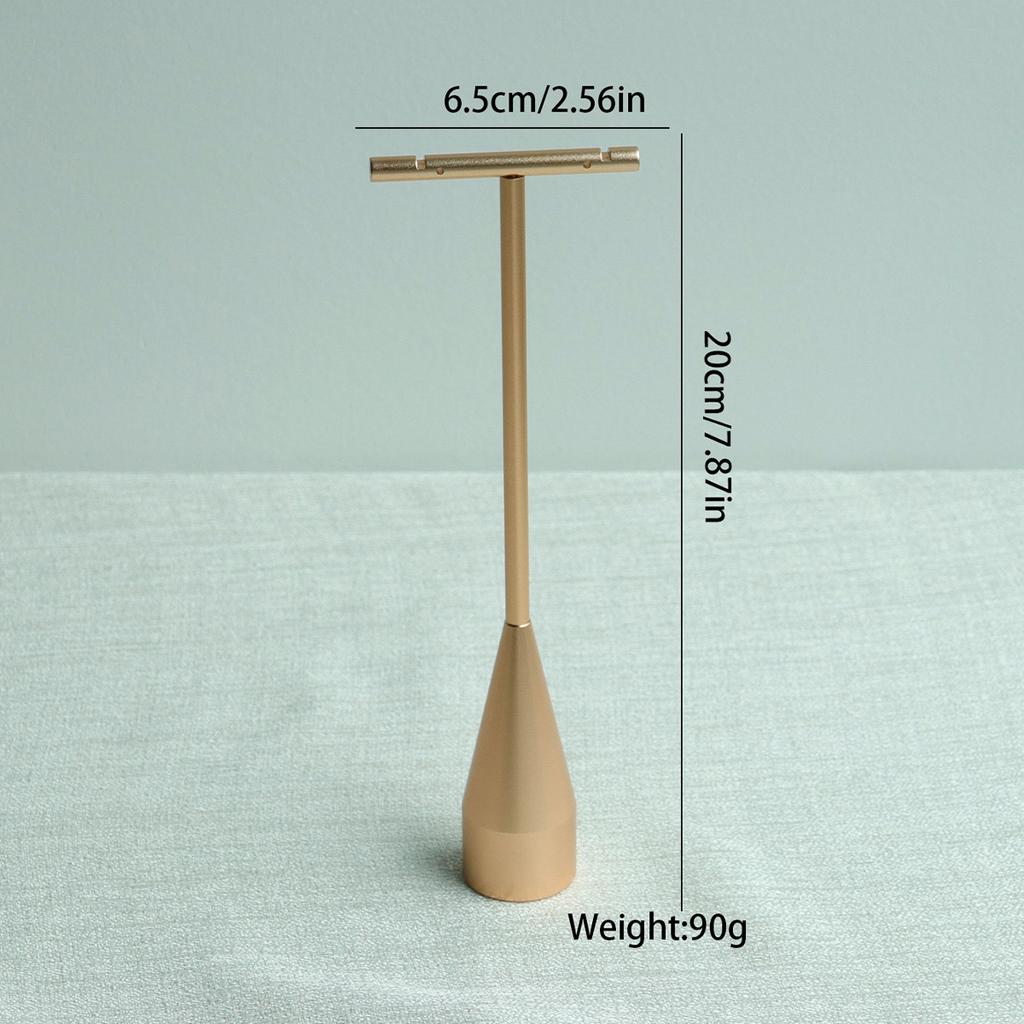 Beige Jewelry Display Props with Metal Base Earring Necklace Organizer Holder Jewelry Counter Earrings Rings Display Stand