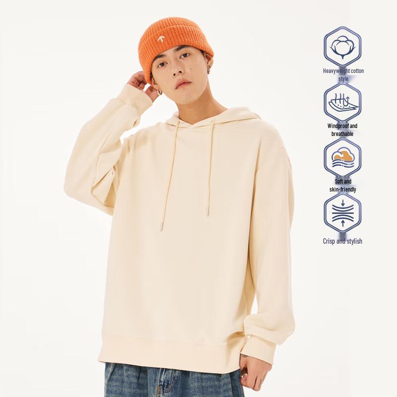 JEANSWEST LIFE Men's American Style Hooded Sweatshirt