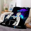 1pc Space Adventure Duo flannel Blanket for Super Soft Cute Comfort Blanket for Travel Bedding Couch Sofa Blanket Y82577