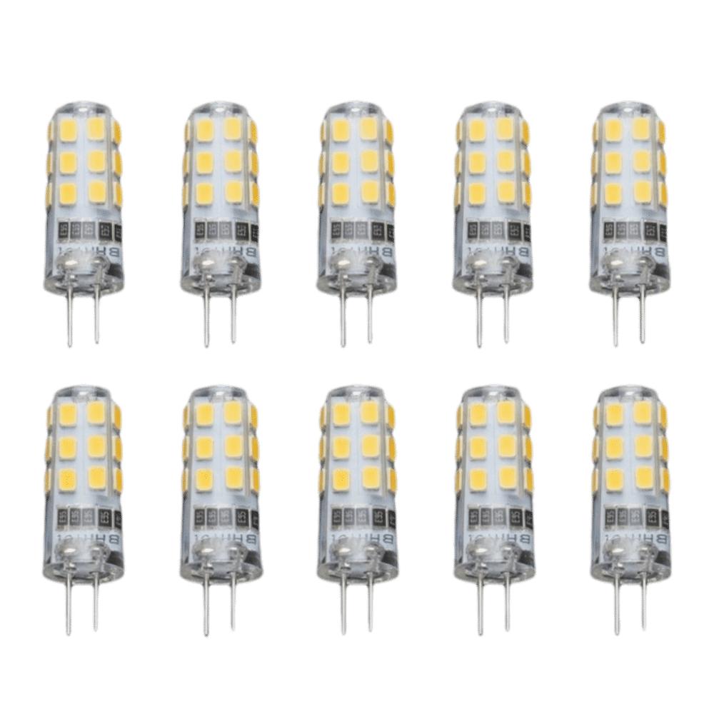 

10Pcs Warm White Mini G4 LED Light Bulbs 220V 3W Corn Lamp New Crystal light bulb Home Decoration Warm Light-220V 3W