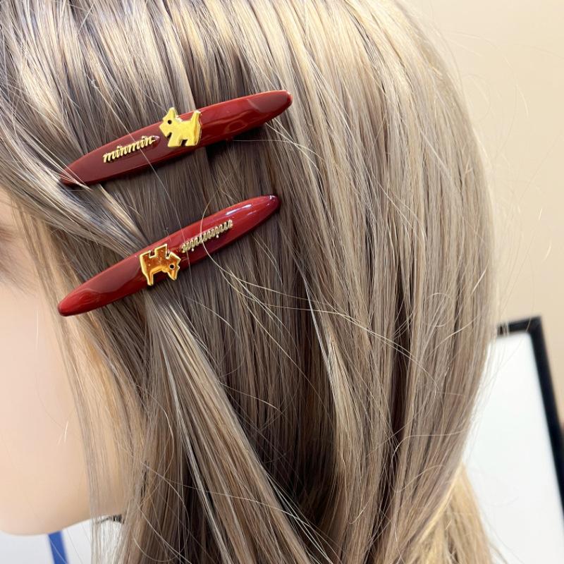 Maple Leaf Leather Duck Bill Clip Hairpin Women Disc Hair Broken Hair Side Clip Hair Clips For Girls Hairbows For Girls