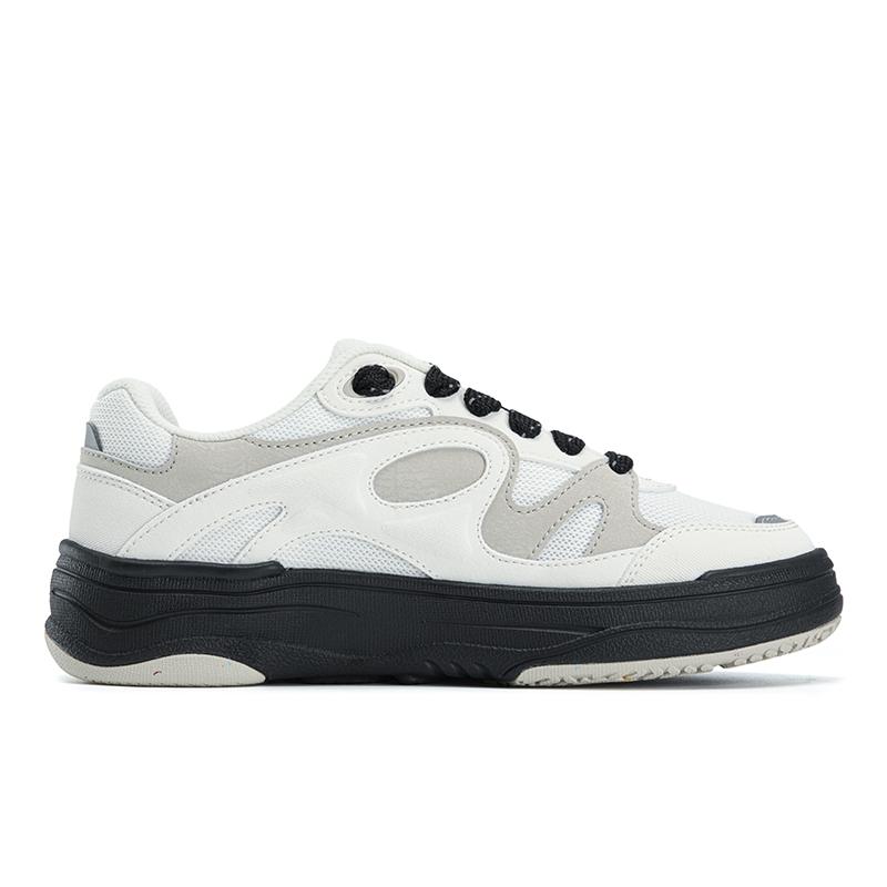FILA VIBE Abrasion Resistant Lightweight Breathable Low top Skateboard Shoes Women's Coconut Milk White/Champagne Brown F12W623210FCP